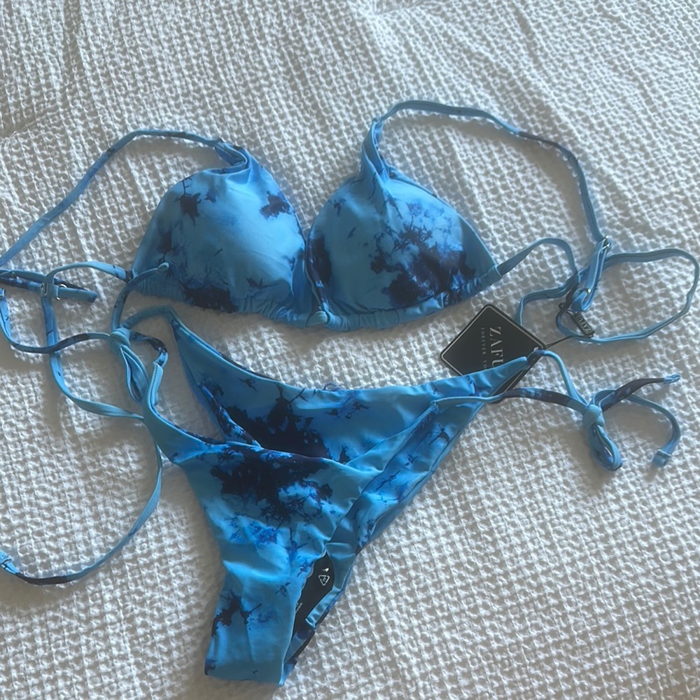 Zaful Ocean Blue Bikini Set